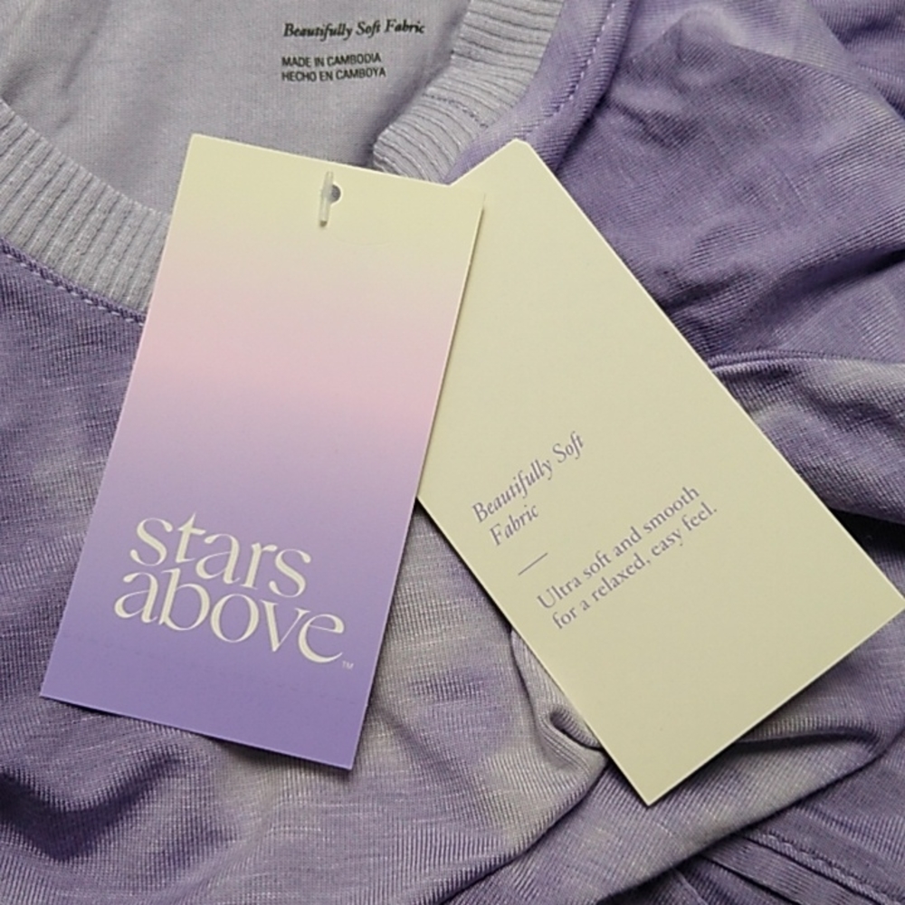 NWT Women's Beautifully Soft Fleece Tie Dye Lounge Sweatshirt - Size 1X - Picture 6 of 8
